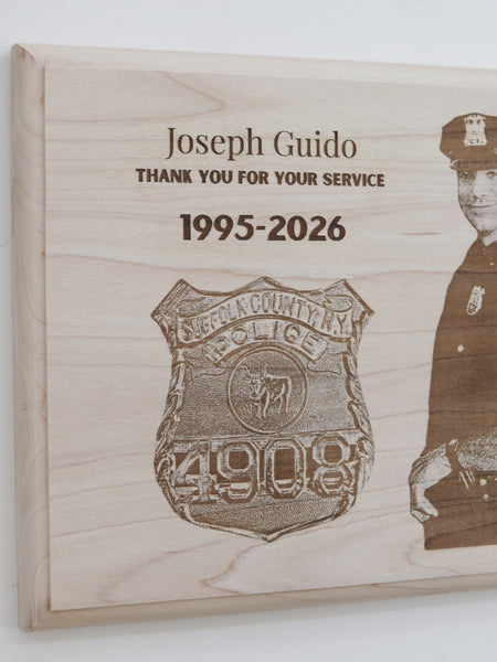 Custom Engraved Police Plaque