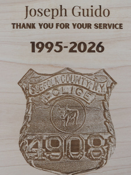Custom Engraved Police Plaque