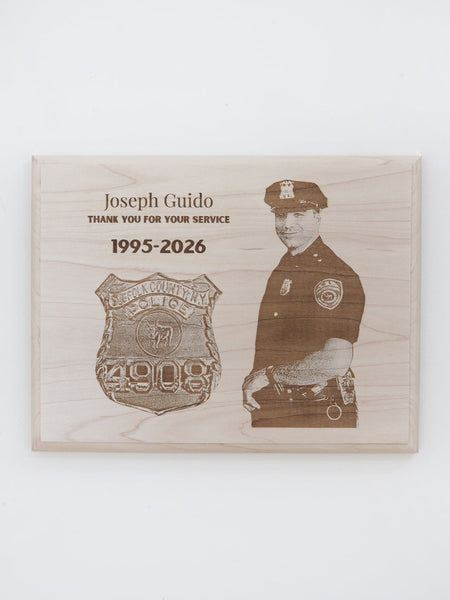 Custom Engraved Police Plaque