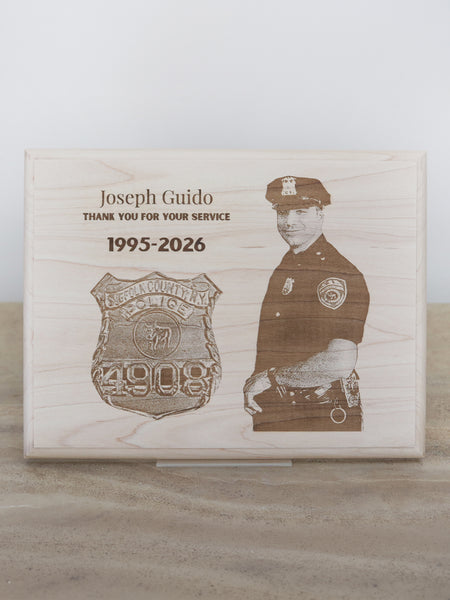 Custom Engraved Police Plaque