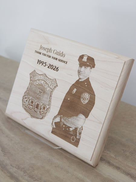 Custom Engraved Police Plaque