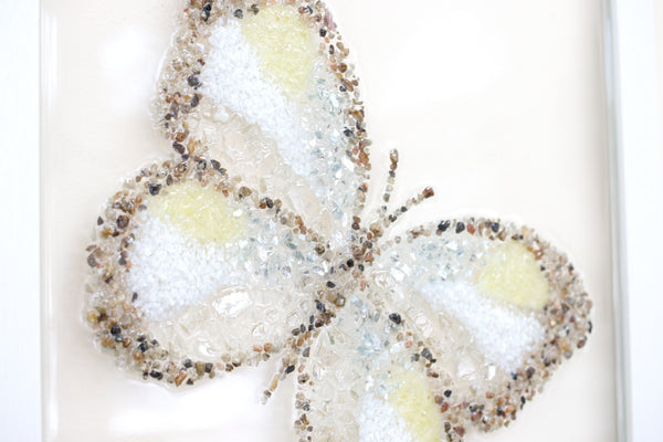 Butterfly Glass Resin Art, 15.5x12.5