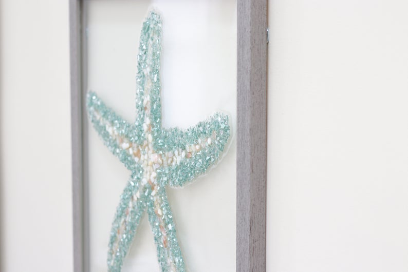 Blue Hexagonal Starfish Resin Crafts - China Resin Craft and