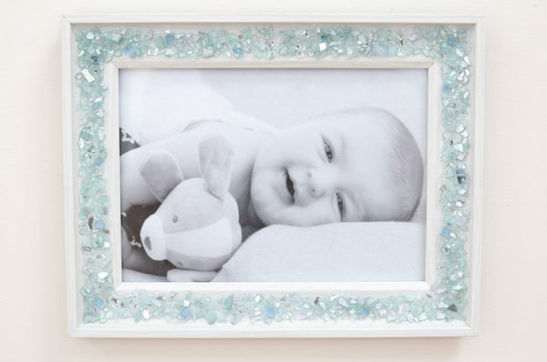 Sea Glass Picture Frame, 4x6, 5x7, or 8x10