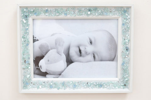 Sea Glass Picture Frame, 4x6, 5x7, or 8x10